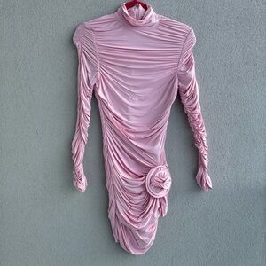 Magda Butrym Pink Long Sleeve Dress